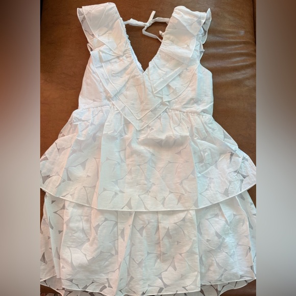 Lilly Pulitzer White Ritamarie Ruffle Tiered Mini Dress - Size 12 MSRP $278 NWT - Picture 3 of 6
